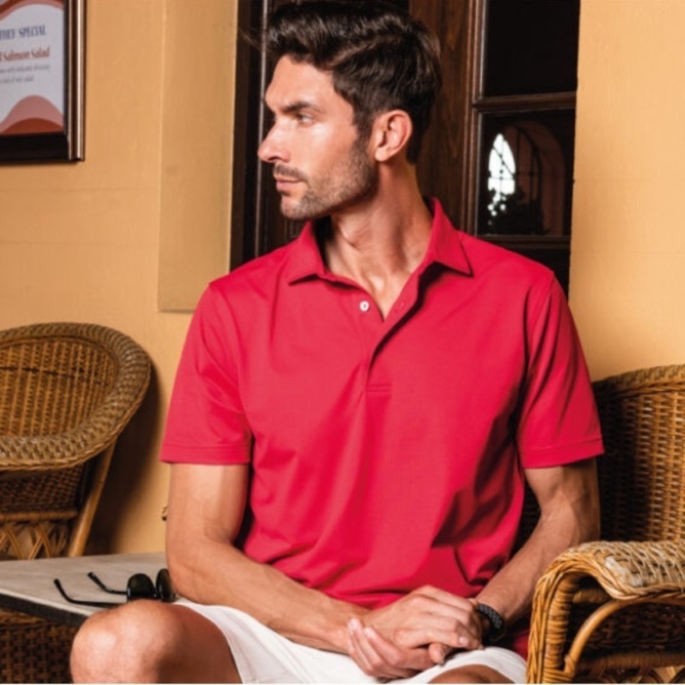 Red Classic Fit Slazenger Golf Polo Shirt
